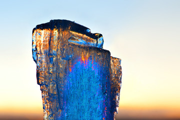 Ice at sunset