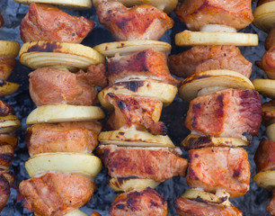 Sticker - Shashlik - Georgian meal