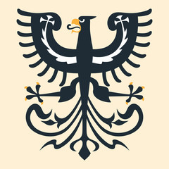 Wall Mural - Heraldic eagle