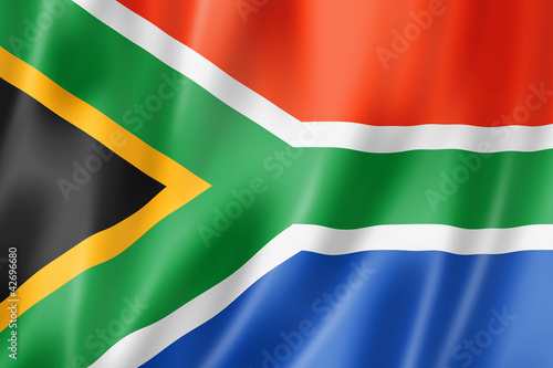 Obraz w ramie South African flag