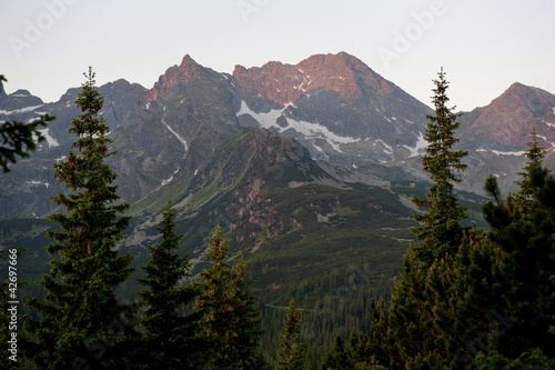 Board z aluminiowym obramowaniem Polish tatra mountains kościelec