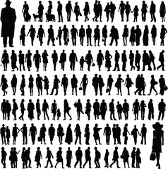 people silhouettes