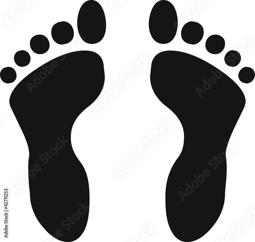 Pictogramme Empreinte De Pied Stock Illustration Adobe Stock