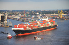 Containerschiff, Hamburger Hafen, Export, Import, Hamburg
