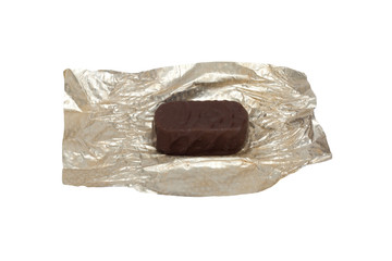 Sticker - chocolate with a wrapper