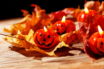 Wall Mural - Halloween pumpkins