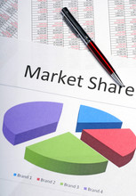 Marketing Pie Chart Showing Market Share