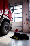 Fototapeta  - Mundur strażacki gotowy do akcji
