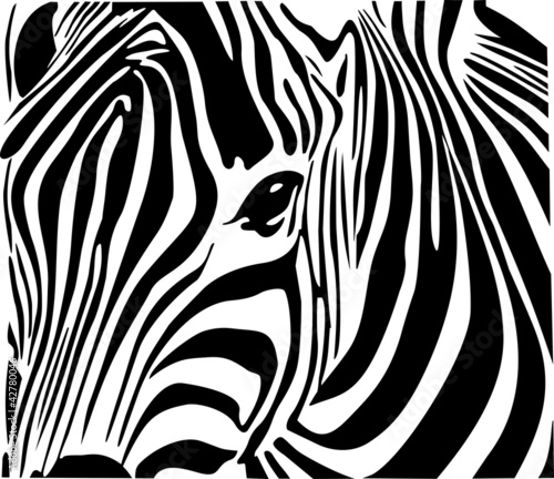 Naklejka samoprzylepna Zebra