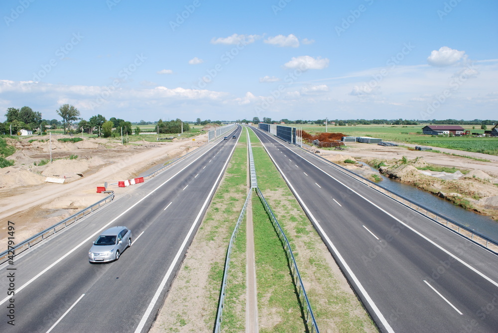autostrada w Polsce - obrazy, fototapety, plakaty 