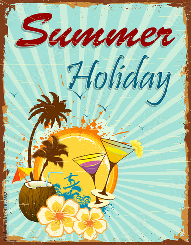 Plakat na zamówienie Summer Holiday
