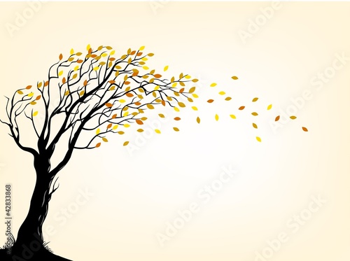 Autumn tree Stock Vector | Adobe Stock