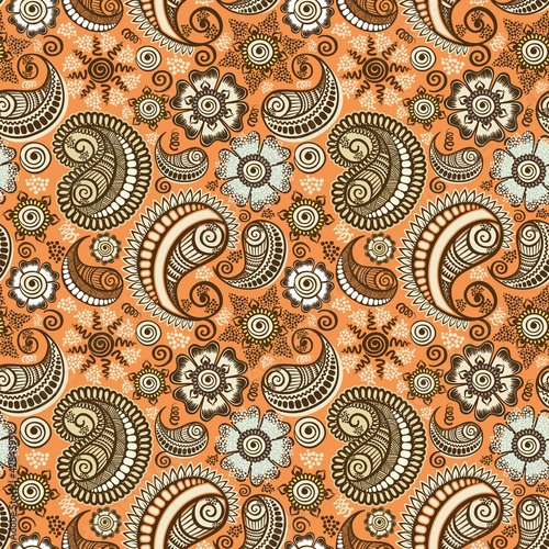 Tapeta ścienna Bezszwowy elegancki paisley wzór