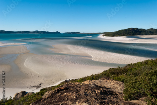 Naklejka samoprzylepna Whitsundays island white beach, australia