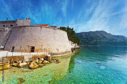Obraz na płótnie canvas dwuczęściowy "dyptyk" Korcula. 
