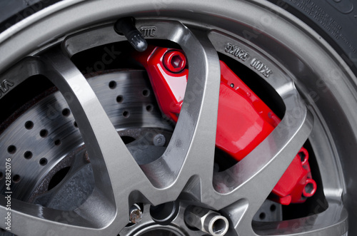 Naklejka ścienna Sport brakes