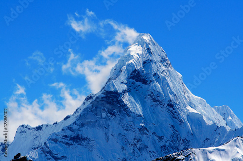 Board z aluminiowym obramowaniem Nepal, everest region, mt. 