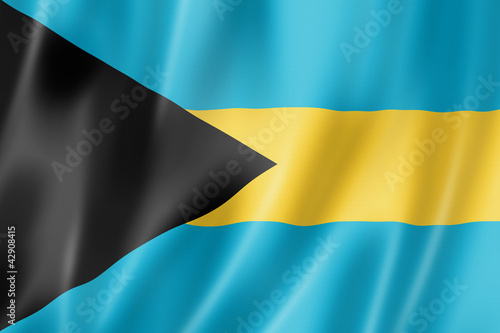 Naklejka ścienna Bahamian flag