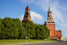 Moscow Kremlin Towers At The Morning Light
