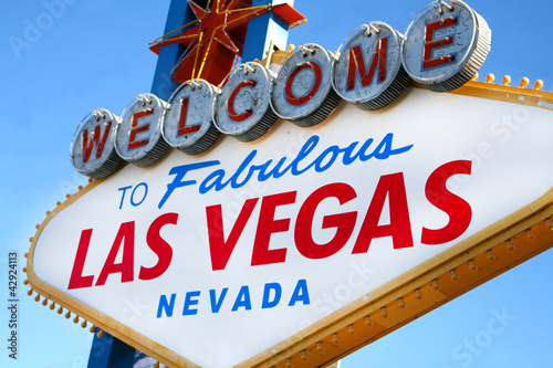 Fotoboard na płycie Witamy w znaku Las Vegas