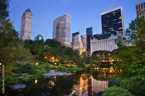 Tapeta ścienna Park centralny i panoramę Manhattanu.