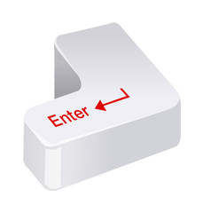 Wall Mural - vector icon enter key