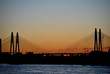 Мост на фоне заката