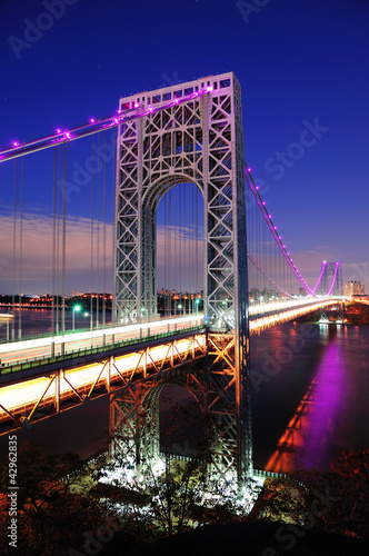 Naklejka - mata magnetyczna na lodówkę George Washington Bridge