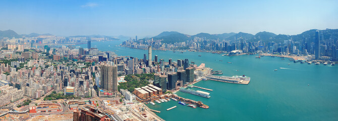 Fototapete - Hong Kong aerial view
