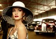 © Nejron Photo - Woman in hat in retro garage