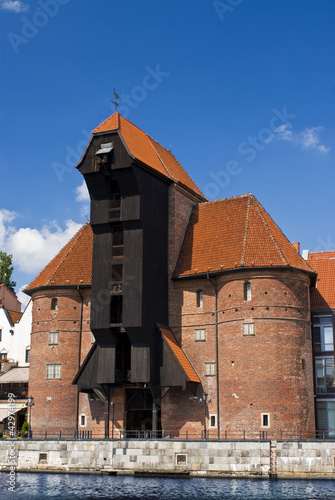 Obraz na płótnie canvas Żuraw in gdansk