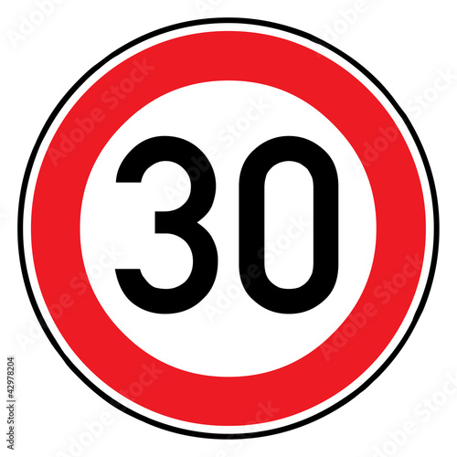Fotografia Verkehrsschild - 274 Höchstgeschwindigkeit (30)