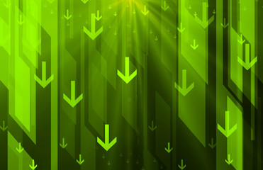 Wall Mural - Abstract green technical background