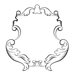 baroque  architectural ornamental decorative frame