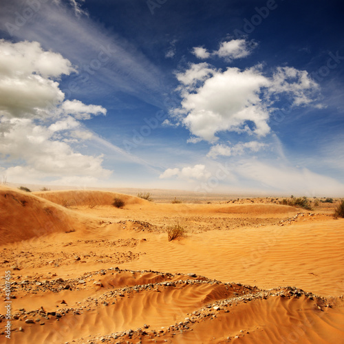 Foto-Kissen - Wüste Sahara in Tunesien (von doris oberfrank-list)