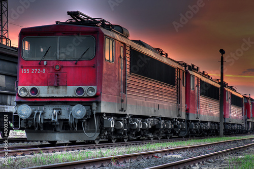 Obraz Dibond - Odrzucone - Pociąg HDR