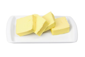 Poster - Slices of Butter on Plate