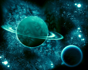 saturn in the universe and earth