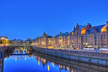 Canvas Print - Speicherstadt in Hamburg