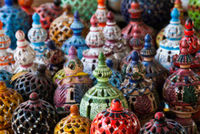 Tunisian Lamps At The Market In Djerba Tunisia