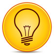 Vector Light Bulb Icon Matte Button. EPS10.