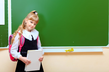 Wall Mural - girl at classroom