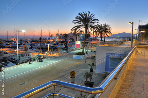 Fotoboard na płycie Marbella harbour, costa del sol, hiszpania