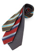 Tie or necktie set on white, clipping path included