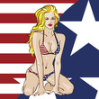 Patriotic Bikini Babe