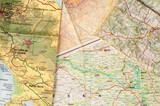 Fototapeta Mapy - Geography background