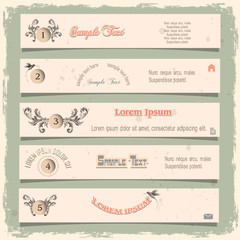 Wall Mural - retro design template