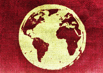 Wall Mural - abstract world map