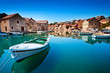 Old harbor at Adriatic sea. Hvar island, Croatia