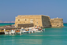 Venetian Fortress Koules In Heraklion, Crete